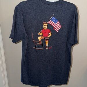 RSVLTS Ron Swanson Parks and Rec USA Grilling Tee Size XL